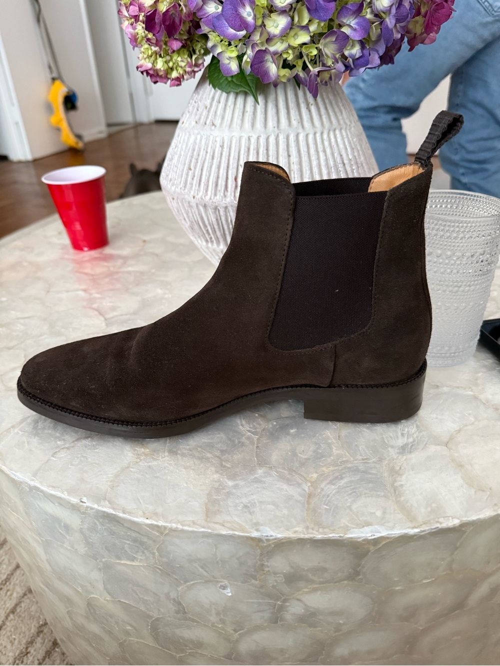 Jack Erwin Brown Suede Chelsea Boot